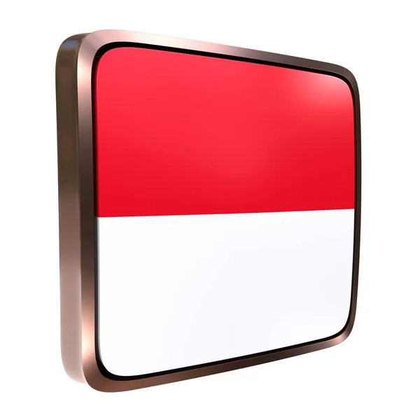 Monaco flag icon — Stock Photo, Image