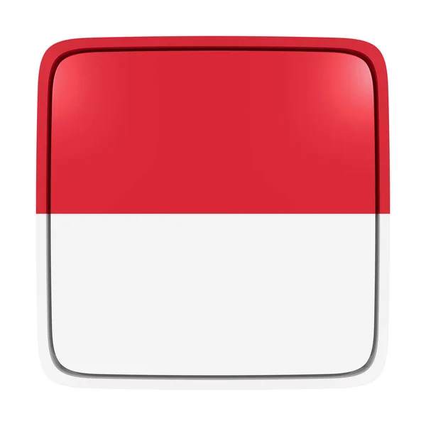 Icono bandera de Indonesia — Foto de Stock