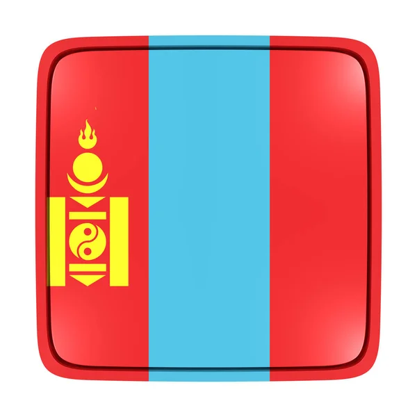 Mongolia flag icon — Stock Photo, Image