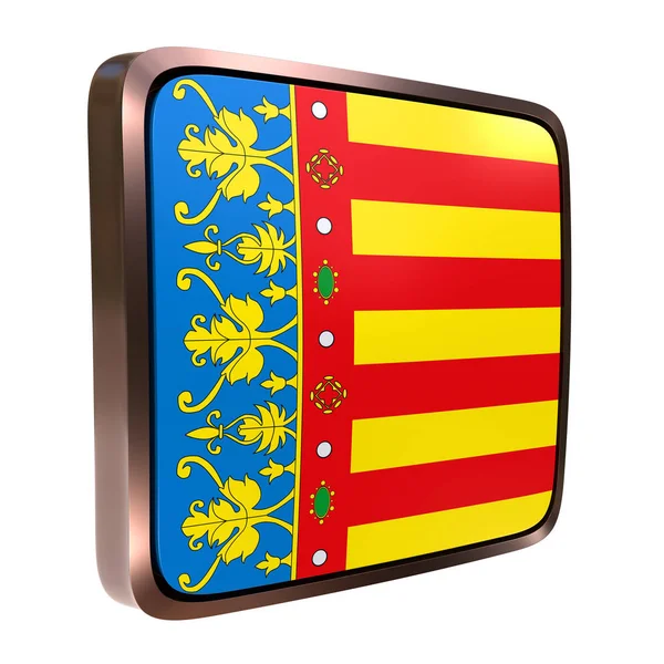 Bandeira da comunidade valenciana — Fotografia de Stock