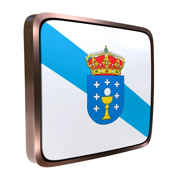 Bendera Komunitas Galicia — Stok Foto