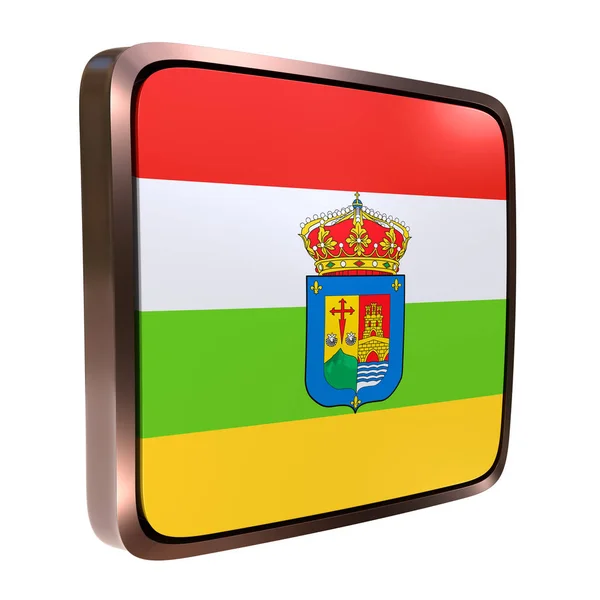 La Rioja gemenskapsflagg — Stockfoto