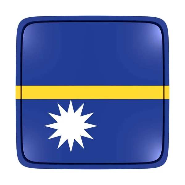 Nauru icono de la bandera — Foto de Stock