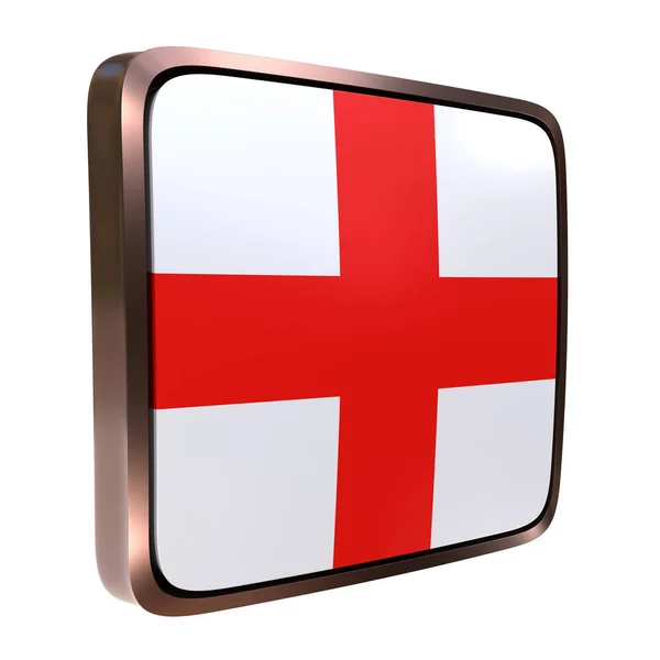 Inglaterra ícone bandeira — Fotografia de Stock