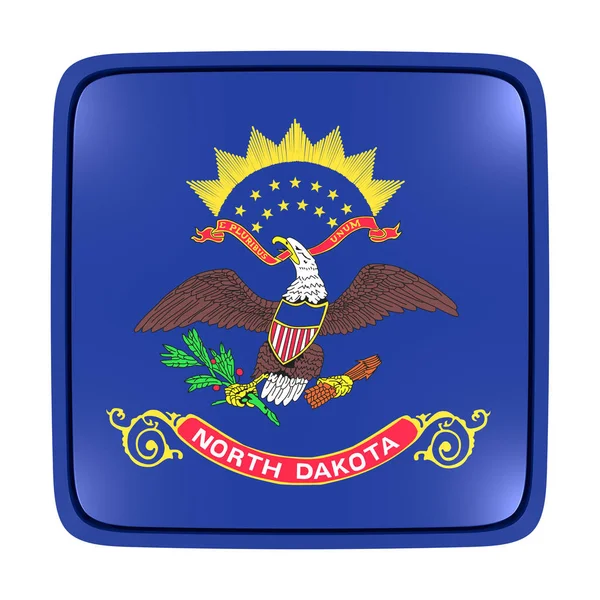 North Dakota flaggikonen — Stockfoto