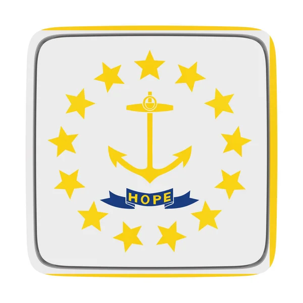 Icono de bandera de Rhode Island — Foto de Stock