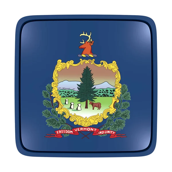佛蒙特州标志图标 — 图库照片