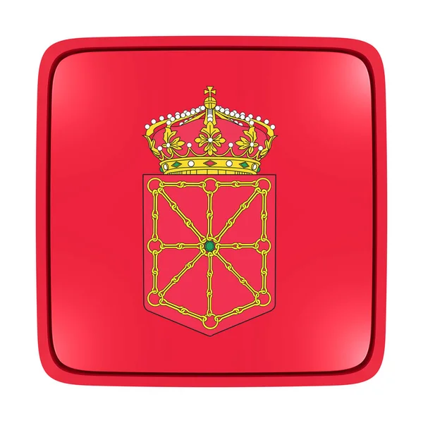 Navarra flaggikonen — Stockfoto