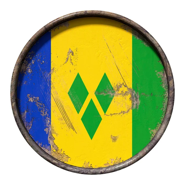 Eski Saint Vincent ve Grenadinler bayrak — Stok fotoğraf