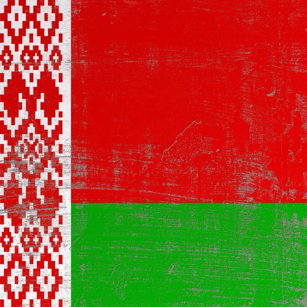 Γδαρμένο σημαία της Λευκορωσίας — Φωτογραφία Αρχείου