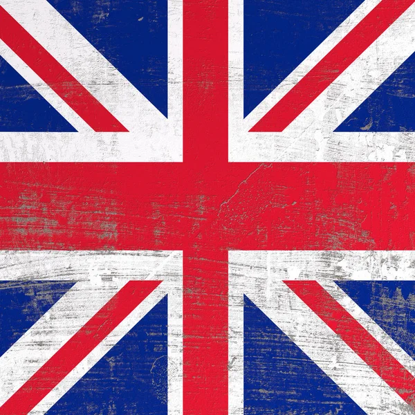 Gekraste Verenigd Koninkrijk vlag — Stockfoto
