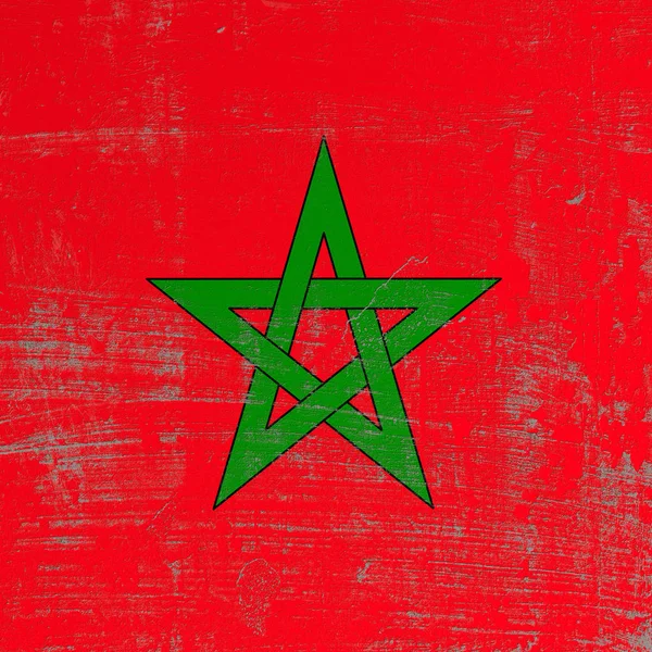 Bandera de Marruecos rayada — Foto de Stock