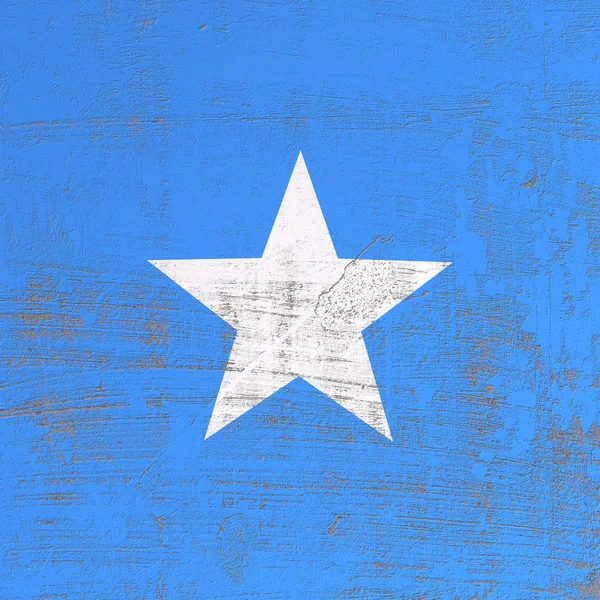 Bandera de Somalia rayada — Foto de Stock