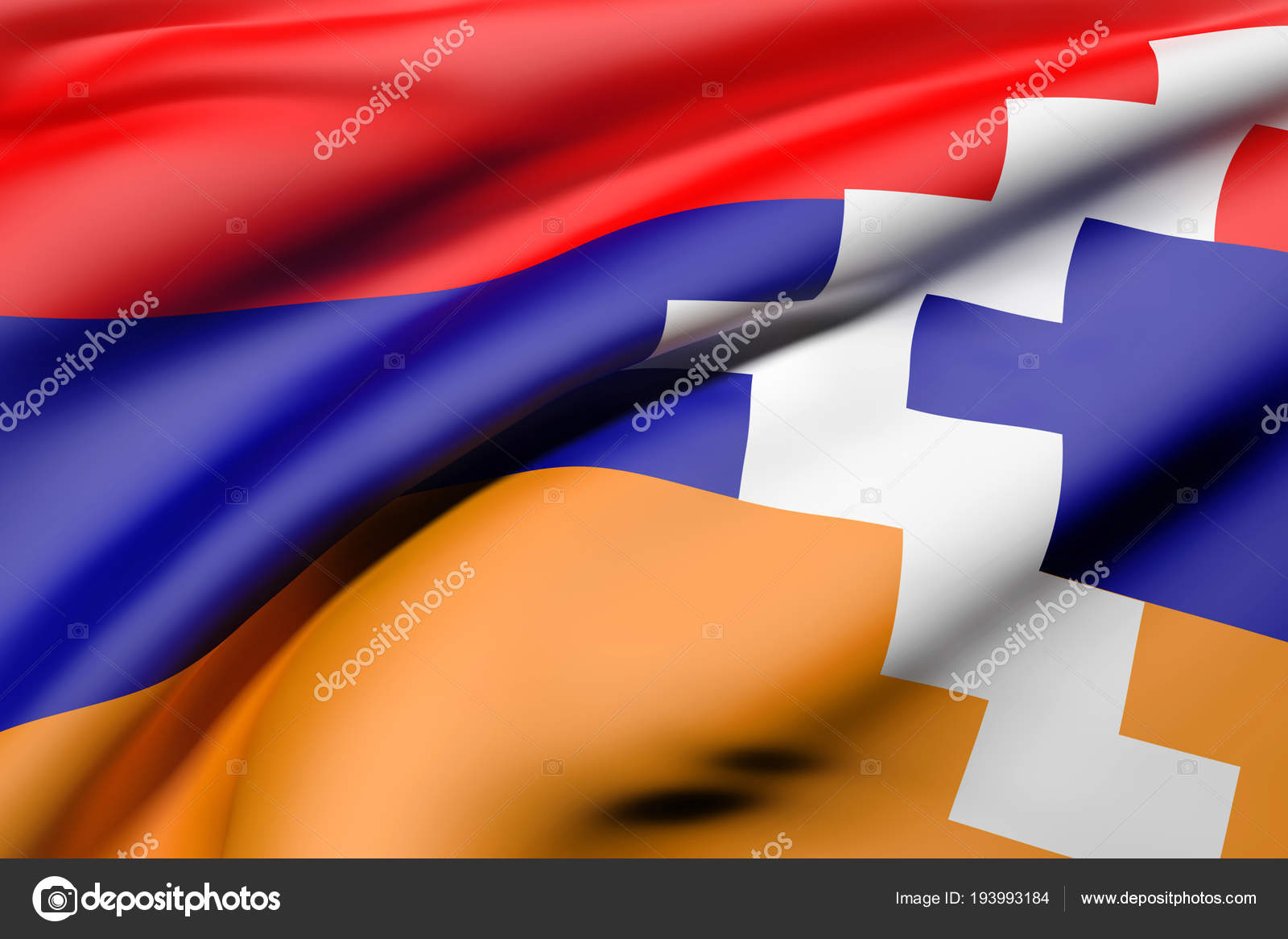 Флаг Нагорного Карабаха Фото