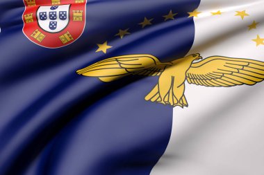 Azores bayrak sallayarak