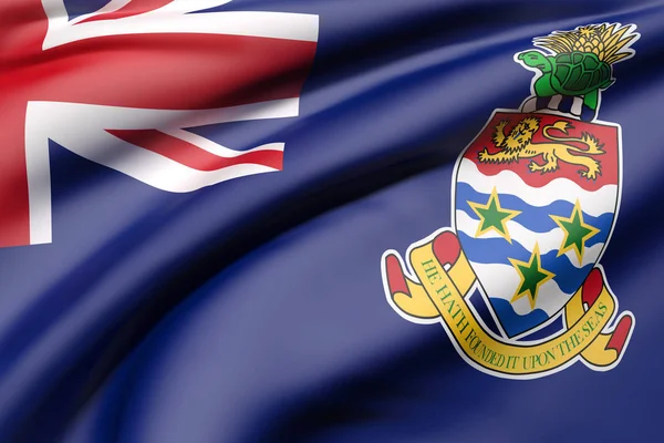 Isole Cayman bandiera sventola — Foto Stock