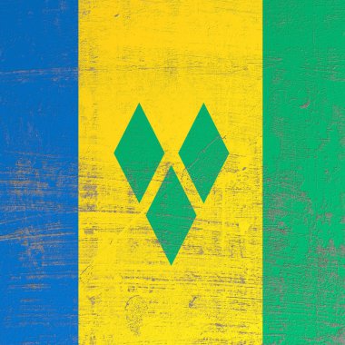 çizik Saint Vincent ve Grenadinler bayrak