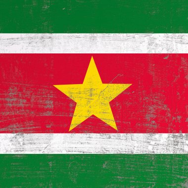 çizik Surinam bayrak