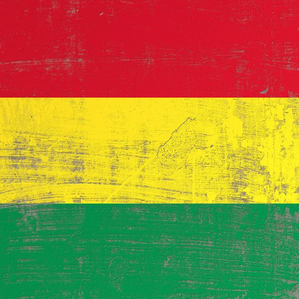 划伤玻利维亚国旗 — 图库照片
