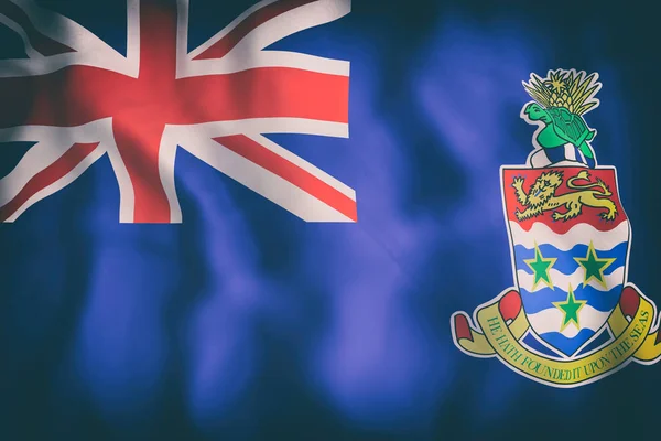 Isole Cayman bandiera sventola — Foto Stock