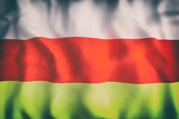 Dél-Oszétia zászlót lengetve — Stock Fotó