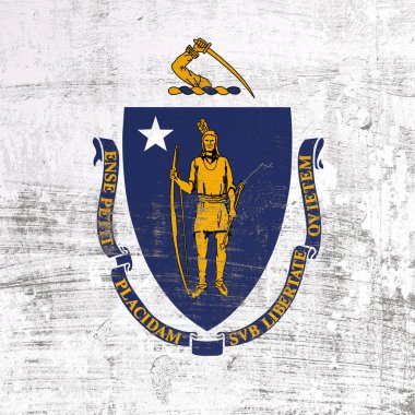 çizik Massachusetts bayrak