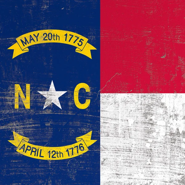 scratched North Carolina flag