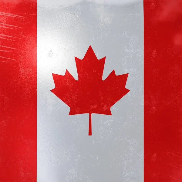 Het pictogram van de vlag van Canada — Stockfoto