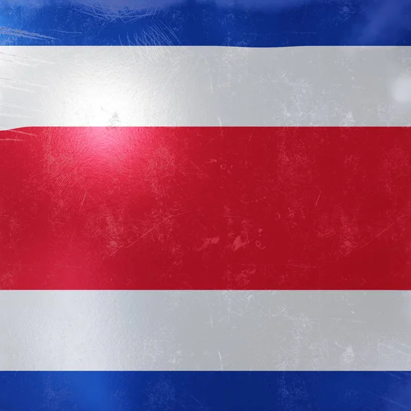 Het pictogram van de vlag van Costa rica — Stockfoto