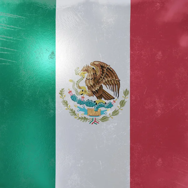 Mexiko flaggikonen — Stockfoto