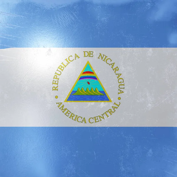 Nikaragua flaga ikona — Zdjęcie stockowe