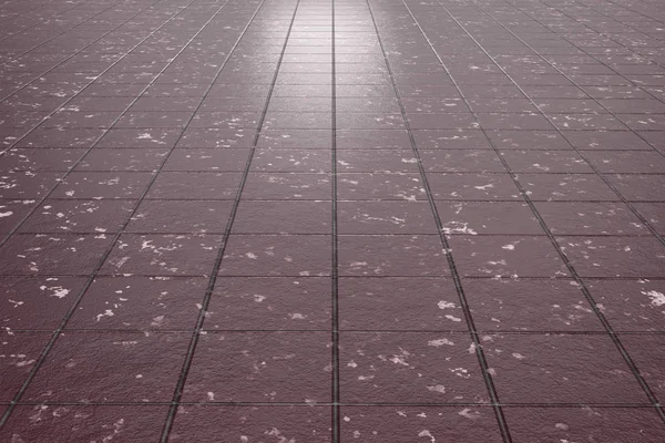 Primo piano del pavimento in ceramica con piastrelle smaltate — Foto Stock