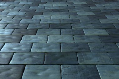 Taşlar dokulu zemin