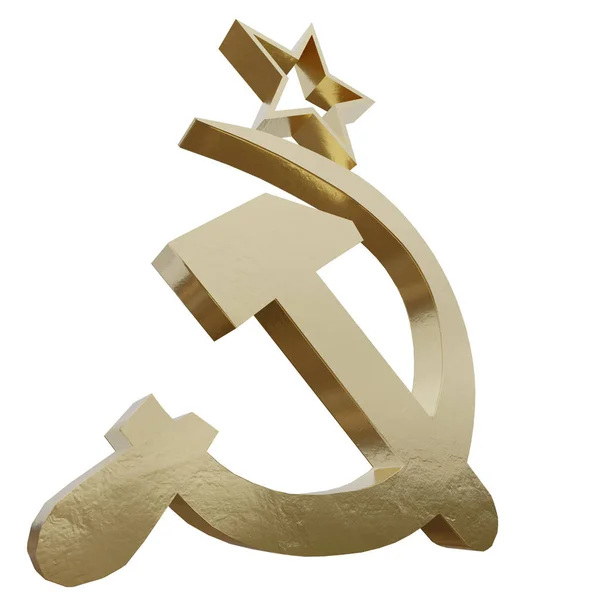 3D renderização de um ícone de bandeira da URSS . — Fotografia de Stock