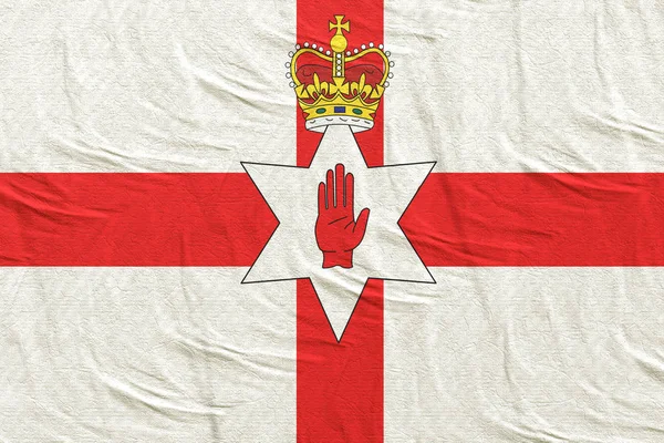 Bandeira da Irlanda do Norte acenando — Fotografia de Stock