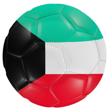 Futbol topunda Kuveyt bayrağı