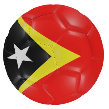 Futbol topunda Timor-Leste bayrağı