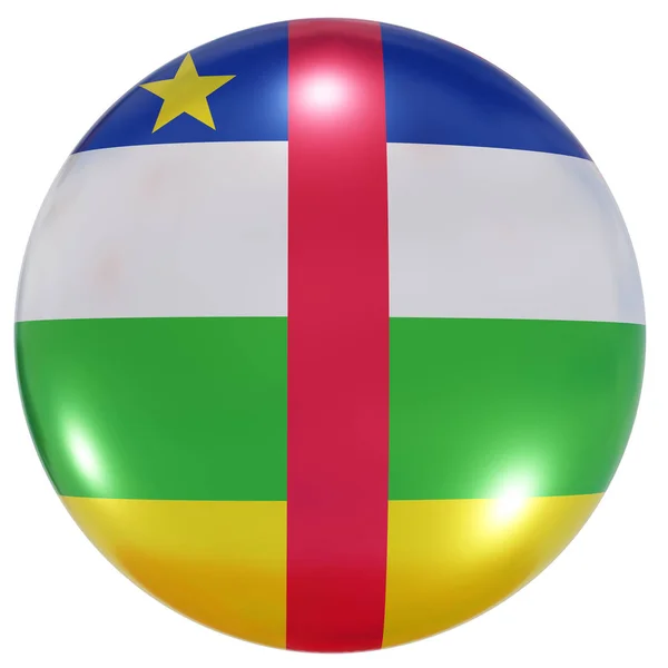 Botón bandera nacional República Centroafricana —  Fotos de Stock
