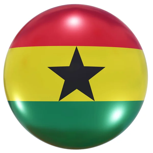 Bouton drapeau national Ghana — Photo