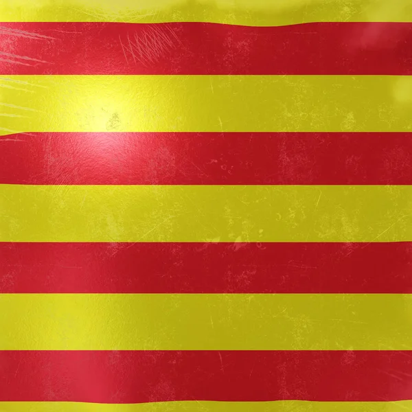 Значок флага Каталонии — стоковое фото