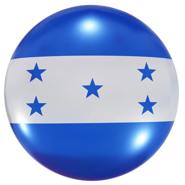 Honduras ulusal bayrak düğmesi — Stok fotoğraf