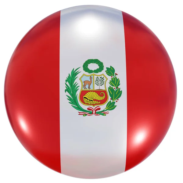 Перуанський національний прапор — стокове фото