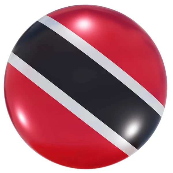 Trinidad en Tobago nationale vlag knop — Stockfoto