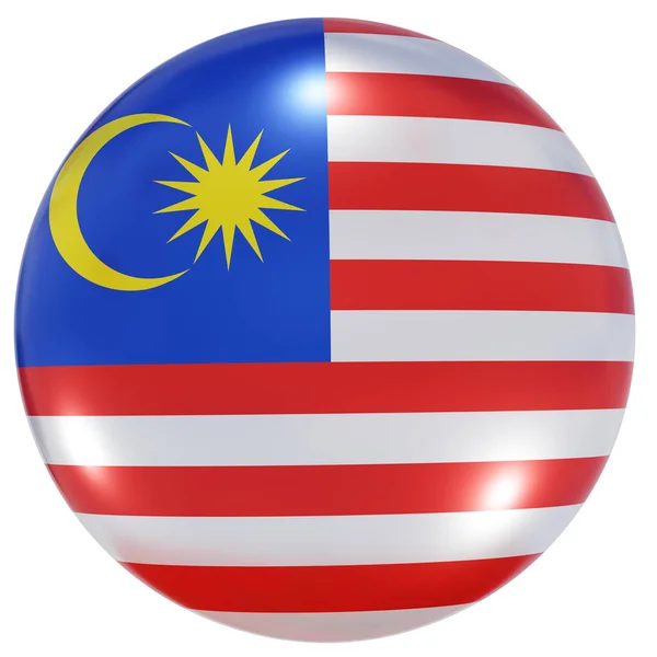 Nationell flaggknapp i Malaysia — Stockfoto