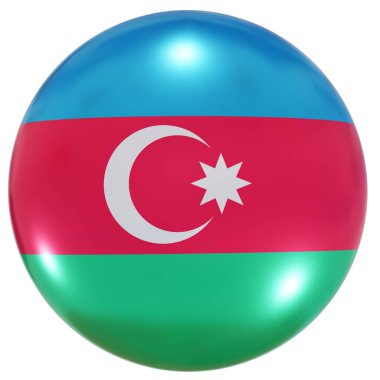 Azerbaycan ulusal bayrak düğmesi