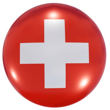 İsviçre ulusal bayrak düğmesi