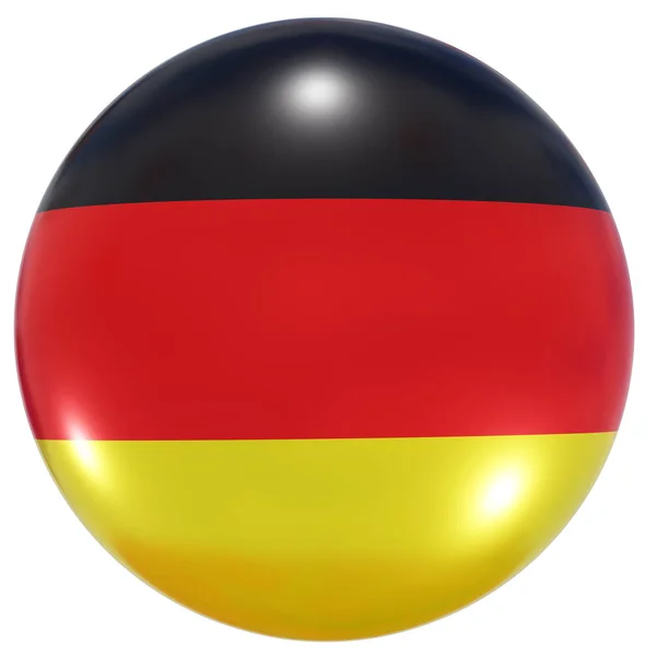 Germany national flag button — Stock Photo, Image