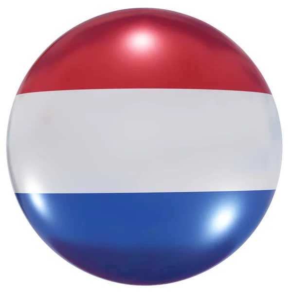 Nederlandse vlag knop — Stockfoto