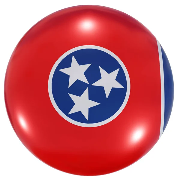 Botón de bandera del estado de Tennessee —  Fotos de Stock