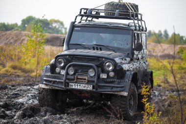 Krasnorechenskoye, Rusya - 24 Eylül 2016: Rus siyah br